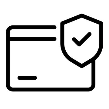Icon of a shield with a check mark over a document, symbolizing security or validation.