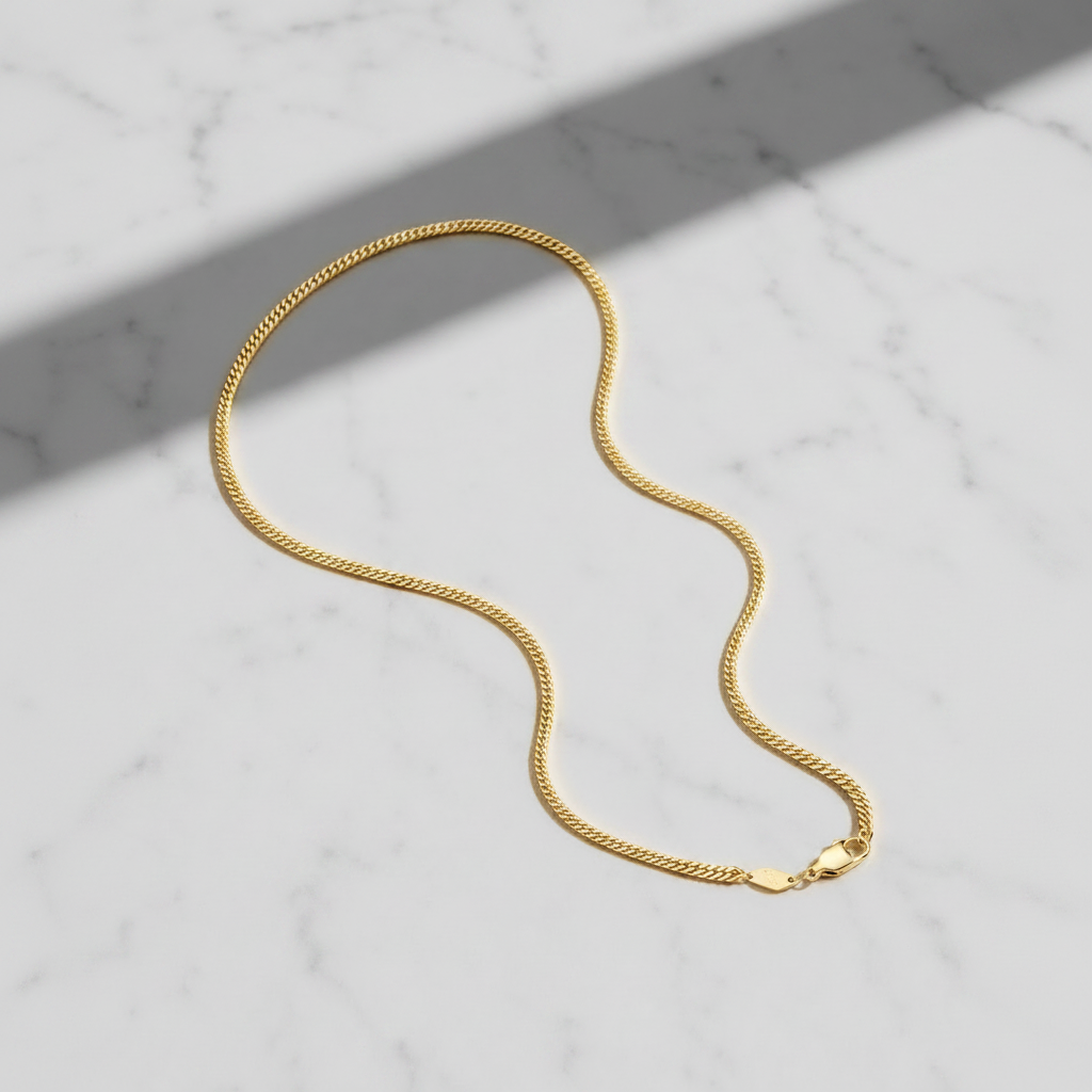 MINIMAL CHAIN NECKLACE 18K Gold